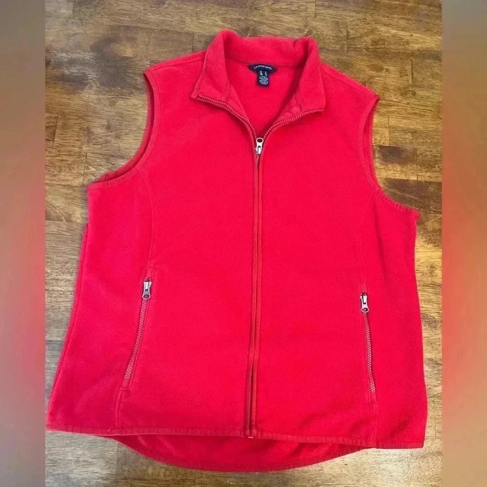 Lands End Women’s Fleece Vest size Medium
